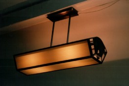 Art-Deco-Leuchte aus Messing