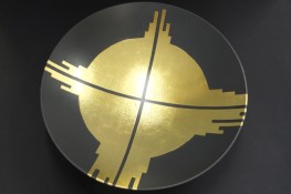 Goldsymbol in der Schale
